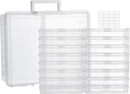 ALINK Photo Storage Box with Handle, Office Supplies - Image 8