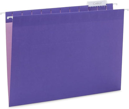 Blue Summit Supplies 25 Jewel Tone Hanging File Folders Letter Size - Image 6