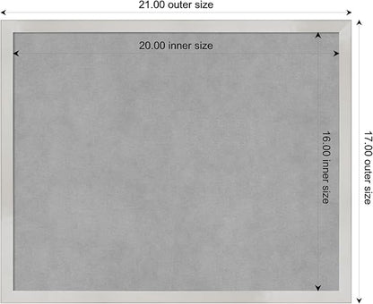 Amanti Art Silver Framed Magnetic Board 17x21 Small Vision Board - Image 3