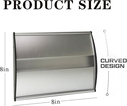 Curved Name Plate Holder 8" x 8" Wall Mount Office Business Door Sign Holder - Image 5