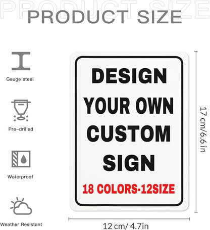 Custom Signs Outdoor Metal Personalized Signs - Image 5