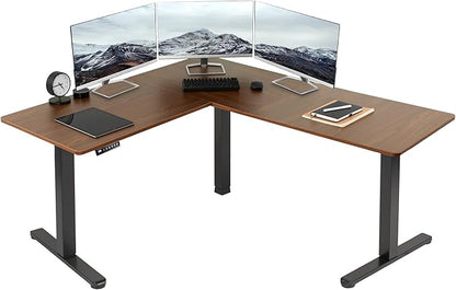 VIVO Electric Corner 63 x 55 inch L-Shaped Standing Desk, Memory Height by VIVO