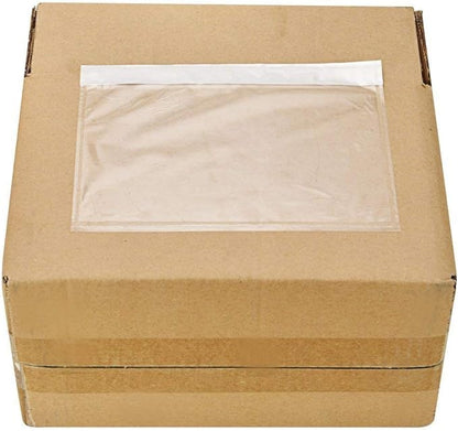 9527 Product 7.5" x 5.5" Clear Adhesive Top Loading Packing List/Shipping Label - Image 2