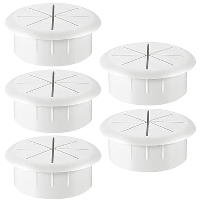 HYCC 5 Pack 2 Inch Flexible Desk Grommet, Organize Wires and Cables on Office by HYCC
