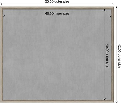 Amanti Art Silver Framed Magnetic Board 42x50 Oversize Vision Board - Image 4