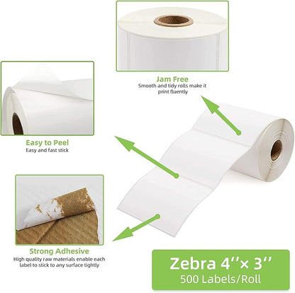 4" x 3" Direct Thermal Labels, Thermal Printer Labels - Image 4