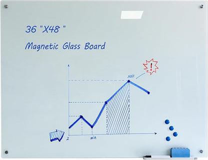 JYYPWB Magnetic Glass Whiteboard by JYYPWB