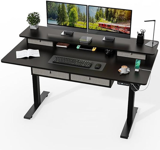 Kingant 63 x 30 Inch Electric Standing Desk by KINGANT