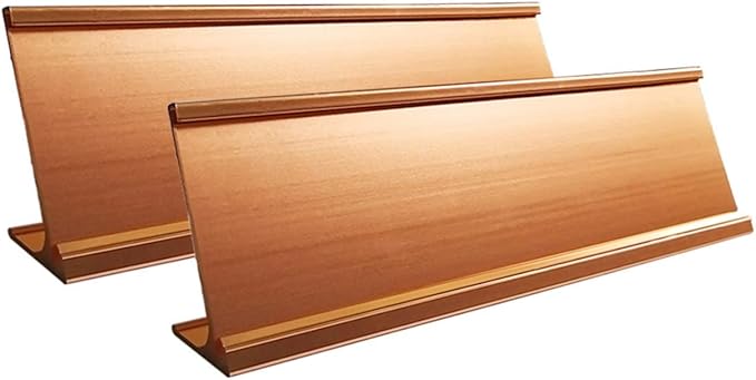 2" x 10" Nameplate Desktop Holder 2 Pack by Unknown