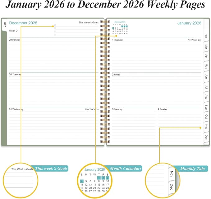 2026 Planner - Academic Planner 2026 from January 2026 to December 2026 - Image 4