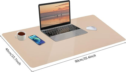 Leather Desk Pad, Large Mouse Pad, Leather Desk Blotter, Non-Slip Desk Pad - Image 5