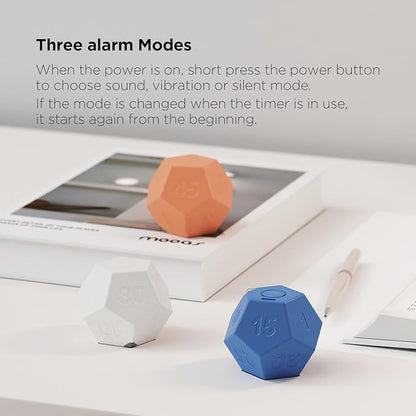 mooas Dodecagon Time Ball Rechargeable Mini Timer, 11 Preset Times, Desk & - Image 3