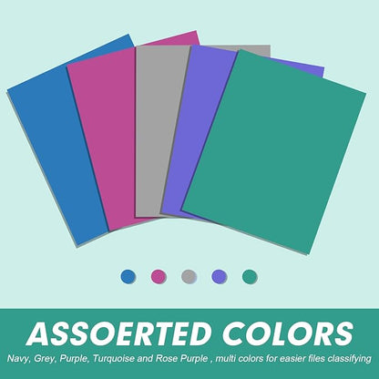 Two Pocket Folders, RAZCC 125 Pack 2 Pocket Folders Fit Letter Size Paper - Image 4