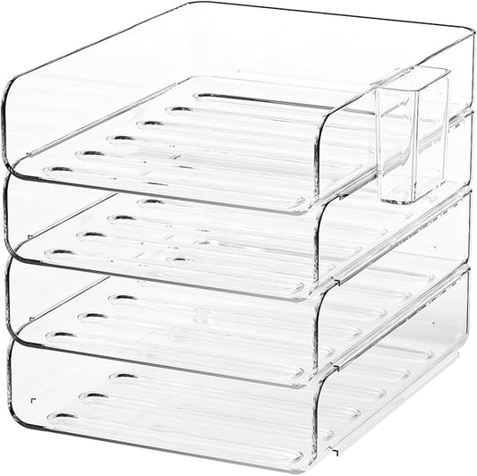 FANXIYQ 4-Tier Acrylic Paper Tray Organizer by Unknown