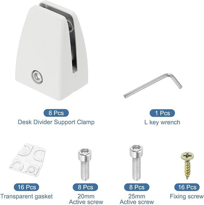 PATIKIL 1.7x1.3x2.4" Desk Divider Support Clamp - Image 3