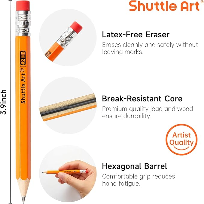 Shuttle Art 600 Pack Golf Pencils - Image 3