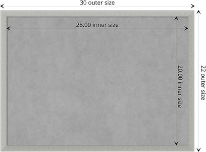 Amanti Art Silver Framed Magnetic Board 22x30 Medium Vision Board - Image 4