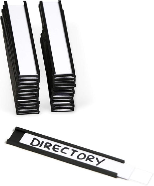 SmartSign Pack of 25 Magnetic 'C' Channel Label Holders | 0.5" x 3" by SmartSign