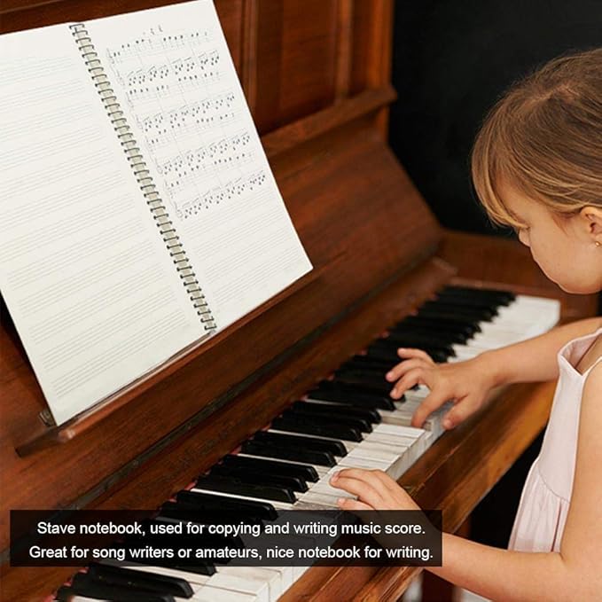 10 Pcs Music Notebook, Music Staff Notebook, 50 Sheets/100 Pages Blank Sheet - Image 5