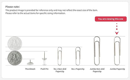 PAPERPAL Paperclips for Office School & Personal Use, Jumbo Smooth Paper Clip - Image 9