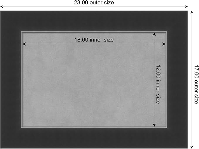 Amanti Art Black Framed Magnetic Board 17x23 Small Vision Board - Image 4