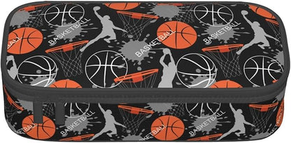 Basketball Fun Sport Ball Pencil Case Big Capacity Storage Pencil Pouch - Image 2