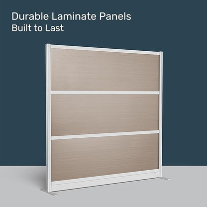 Stand Up Desk Store Oakwood Aesthetic Modular Walls | Room Divider Wall - Image 3