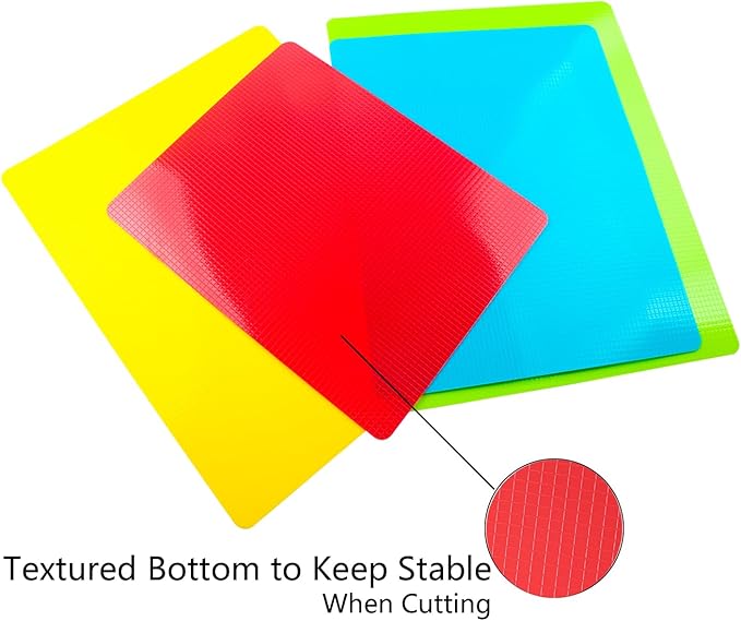 8 Pieces Flexible Cutting Board mats, Plastic Cutting Boards - Image 3