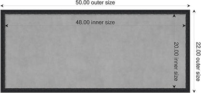 Amanti Art Black Framed Magnetic Board 22x50 Oversize Vision Board - Image 2