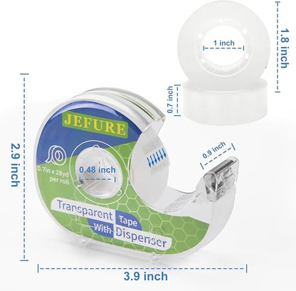 JEFURE 18 Pcs Transparent Tape - Image 2