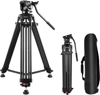 PULUZ 67"/170cm Video Tripod, Heavy Duty Aluminum Alloy Camera Tripod Stand by PULUZ