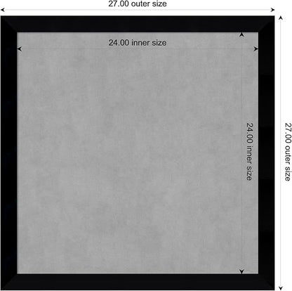Amanti Art Black Framed Magnetic Board 27x27 Medium Vision Board - Image 3
