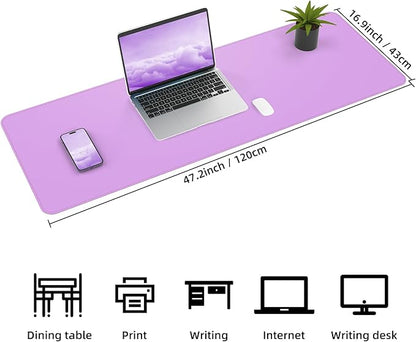 Leather Desk pad Protector, Large Desk mat - Image 2