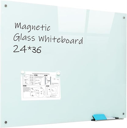 Magnetic Dry Erase Glass WhiteBoard by JYYPWB