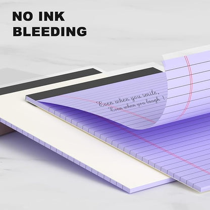 AILZFEI Pink Purple Small Legal Pad 5 x 8 College Ruled Color Legal Pads Paper - Image 4