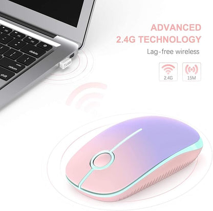 VssoPlor Wireless Mouse, 2.4G Slim Portable Computer Mice - Image 2