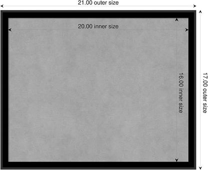 Amanti Art Black Framed Magnetic Board 17x21 Small Vision Board - Image 2