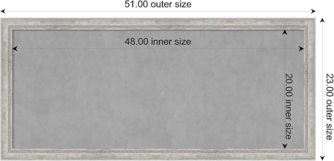 Amanti Art Silver Framed Magnetic Board 23x51 Oversize Vision Board - Image 3