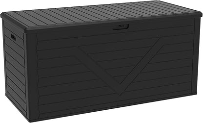PATIOEASY Outdoor Storage Box 260GAL Waterproof Resin Deck Box, UV-Resistant by Unknown