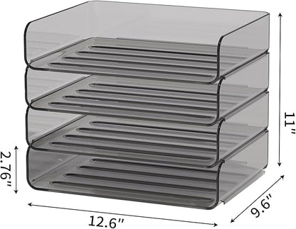 FANXIYQ 4-Tier Acrylic Paper Tray Organizer - Image 5