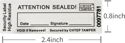 ChtepTamper 100 Pieces Total Transfer Tamper-Evident Stickers Security Labels - Image 5