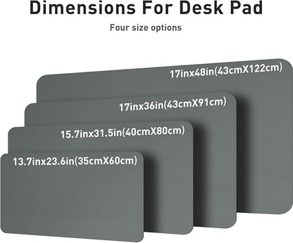Aothia Leather Desk Protector, Mouse Mat, Non-Slip PU Leather Blotter, Laptop - Image 7
