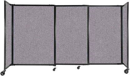 Versare Straightwall Sliding Portable Wall Partition | Freestanding Office by VERSARE