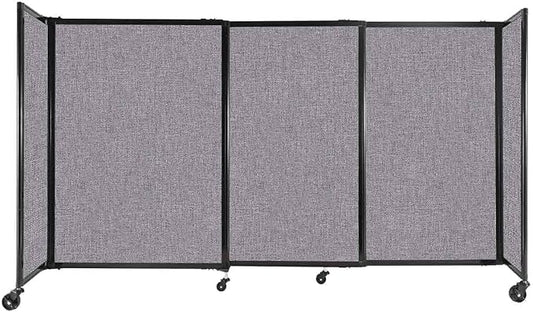 Versare Straightwall Sliding Portable Wall Partition | Freestanding Office by VERSARE