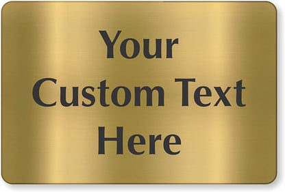SmartSign Custom Brass Sign by SmartSign