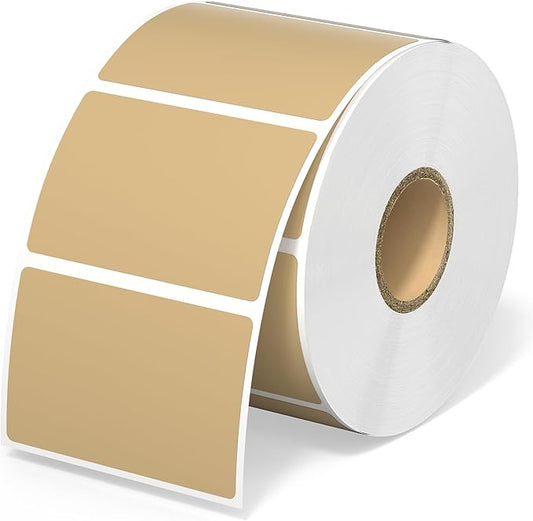 MUNBYN 2.25"x1.25" Thermal Sticker Labels, 1000 Sheets/Roll by MUNBYN