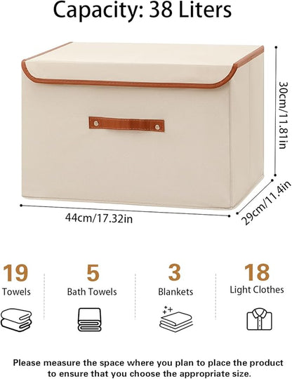 Tuza 2-Pack Large Fabric Storage Bins - Image 2
