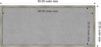 Amanti Art Silver Framed Magnetic Board 22x50 Oversize Vision Board - Image 4