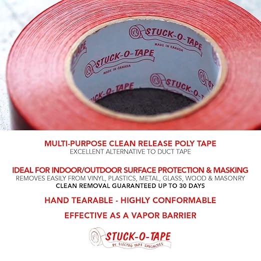 Stuck-O-Tape - Multi-Purpose Polyethylene Tape - Indoor/Outdoor Masking Surface - Image 2