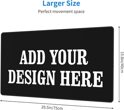 OHORTEB Custom Mouse Pad with Photo, Personalized Image Text Laptop Desk Mat - Image 2